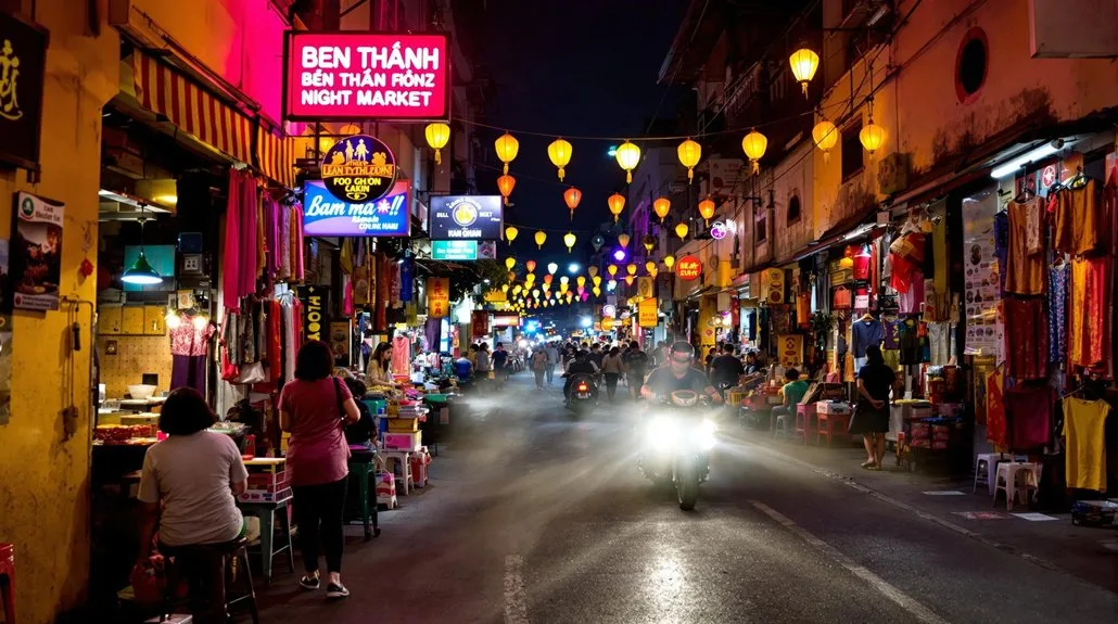 热闹的胡志明市夜市